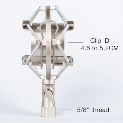 Metal Professional Broadcasting Microphone Shock Mount for Condenser Microphones - MS052W