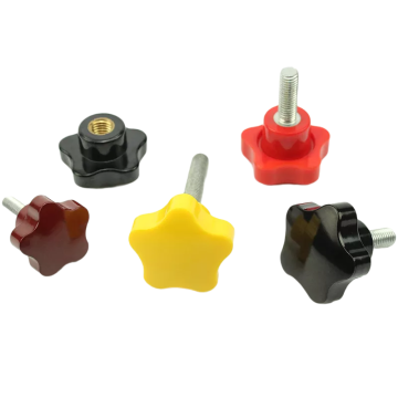 China Brass Thread Bakelite Plastic Knobs Supplier - Male and Female Lobe Star Shape