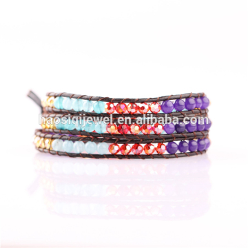 hot selling crystal bead wrap bracelet fashion women accessories