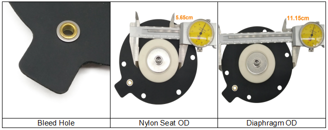 MF/DMF-Z-40S MF/DMF-Y-40S MF/DMF-ZM-40S Valve Diaphragm