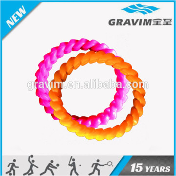 Custom text silicone Chain Bracelet