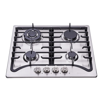 4 Burners Stainless Steel Cast Iron Gas Stove