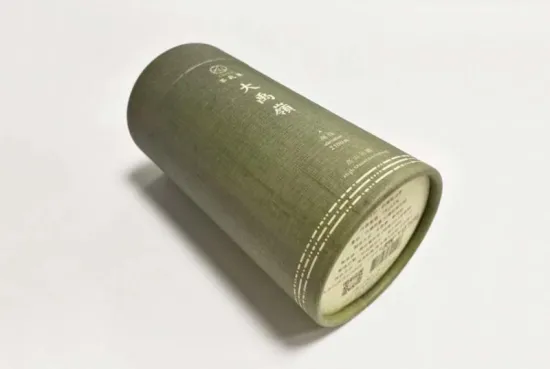 Paper Mache Round Box For Green Tea Packaging