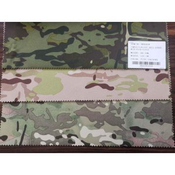 Soft Shell Bonded With Polar Fleece Fabric