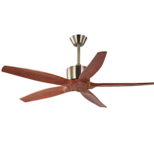 DC wooden five Blade ceiling fan