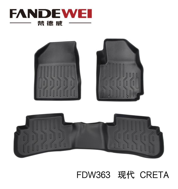 5D soundproof car mat for HYUNDAI CRETA