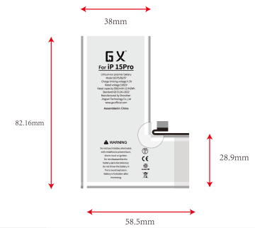GX for Apple 16Pro with standard capacity battery