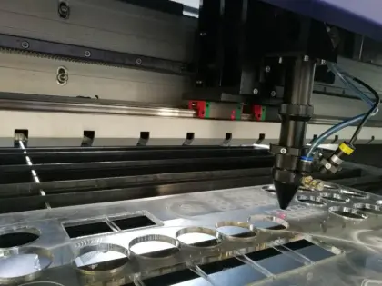 US II-VI Focus lens high speed  Co2  laser engraving  cutting machine  with rotary