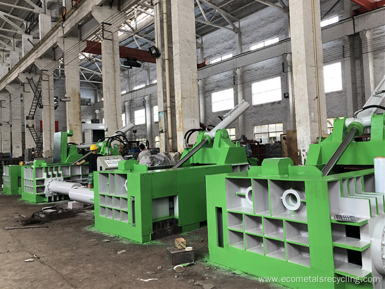 Side Push-out Scrap Aluminum Iron Steel Metal Baler