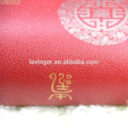 Levinger Red Leather Chinese Style Wallpaper