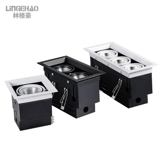 New Design Round 7/12/20W LED COB Downlight Cut Out Led Downlight for Indoor Dimmable Recessed Adjustable Black Luminous White