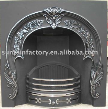 cast iron antique fireplace/free standing fireplace