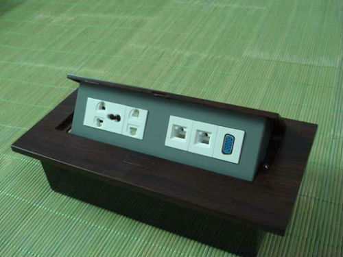 Multifunctional Desktop three pin plug socket for Conference System