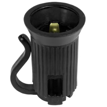 Durable Green C9 E17 Plastic Socket for Outdoor Christmas Lights