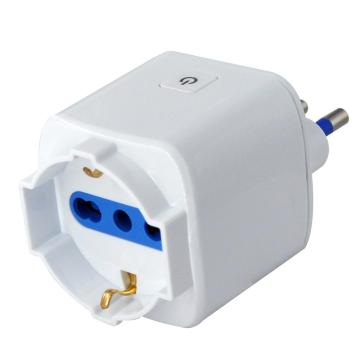 WiFi Smart Multi Adapter: Works with Alexa, Google Home, 16A Plug, Italian Type, 250V & Tuya Technology