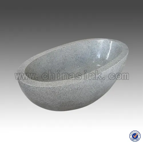 Polished 603 Light Grey Granite Bathtubs