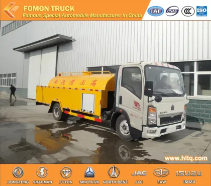 HOWO 4X2 5000L sewer dredging vehicle