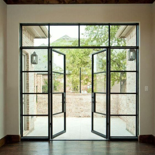 Двери с алюминиевой рамой, современный дизайн