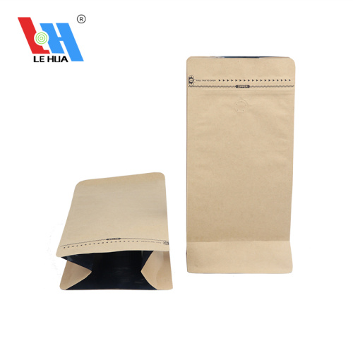 Eight Side Sealing Kraft Paper Zipper Coffee Bags