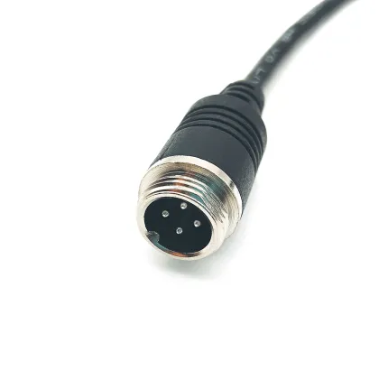 GX12 Male Car Rearview Monitoring Systems Aviation Cable