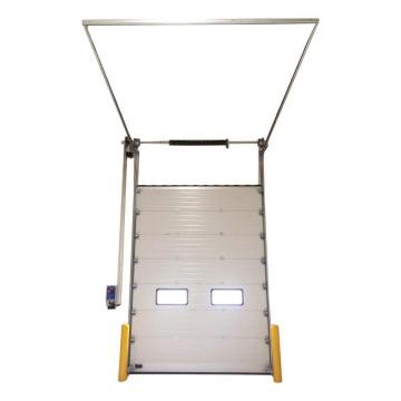 Quick rolling up sectional aluminum door