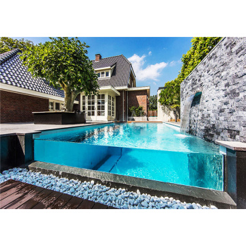 Custom acrylic aboveground swimming pool panel