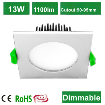 2014 new design dimmable smd 13w square led downlight retrofit Ra>80 2800K, 3000K, 4000K, 5000K, 6000K