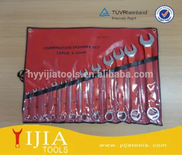 12pcs combination spanner set with dripping handle