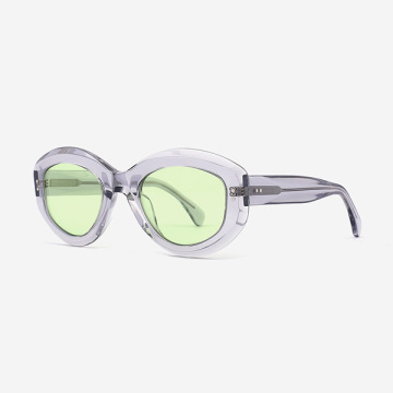 Oval Cat-eye Acetate female sunglasses