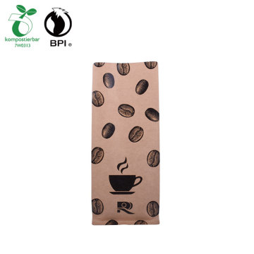 Compostable resealable Kraft Paper Coffee Bag Custom Bag Manufacturer where to buy bio bags