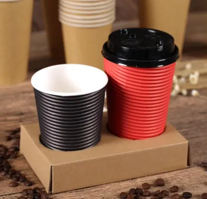 paper cup holder with 2 cups