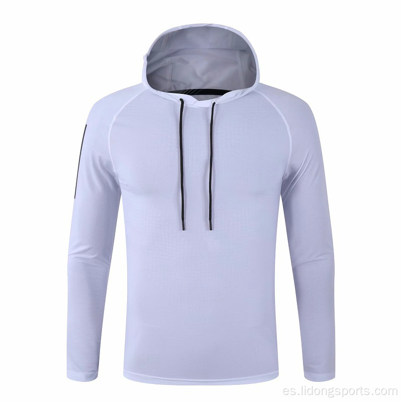 Sudadera para el gimnasio de la sudadera con capucha para hombres personalizados