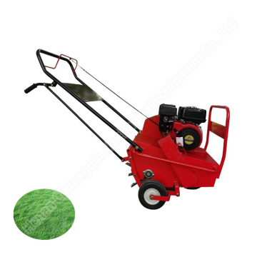 İçi boş tine bahçe çim havalandırıcı ve gübre itme makinesi
