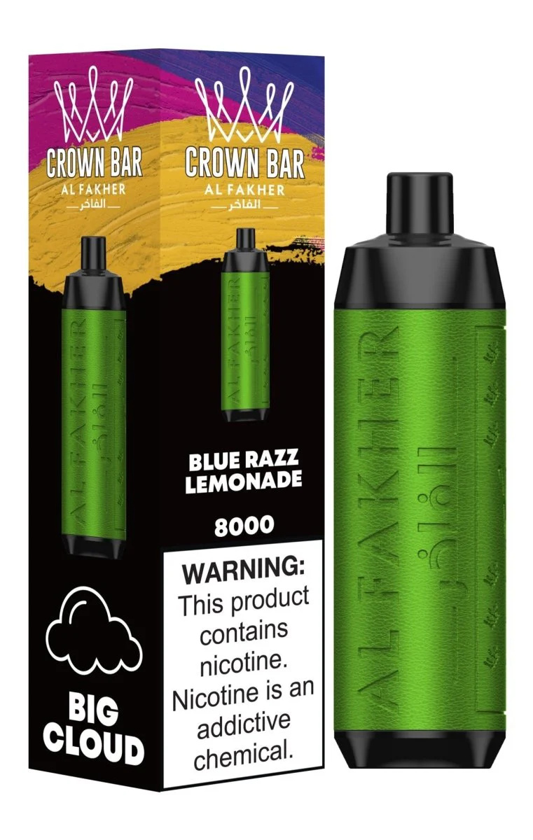 Al Fakher Crown Bar 8000 Tek Kullanımlık Vape Toptan, BossGoo.com'da  Yüksek Kalite Al Fakher Crown Bar 8000 Tek Kullanımlık Vape Toptan
