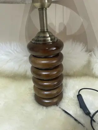 Greyson Table Lamp by solid wood