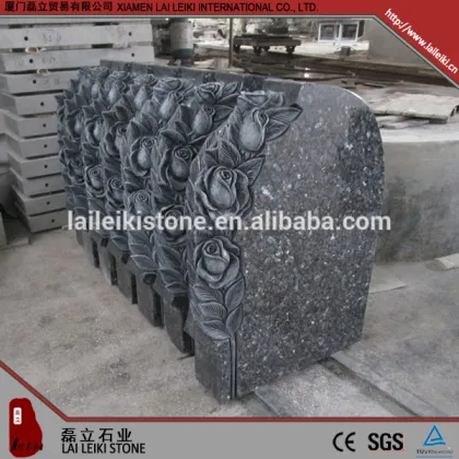 New arrival flamed granite orion blue pearl tombstone