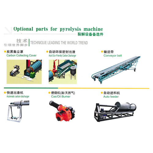 Waste tyre and plastic pyrolysis machine