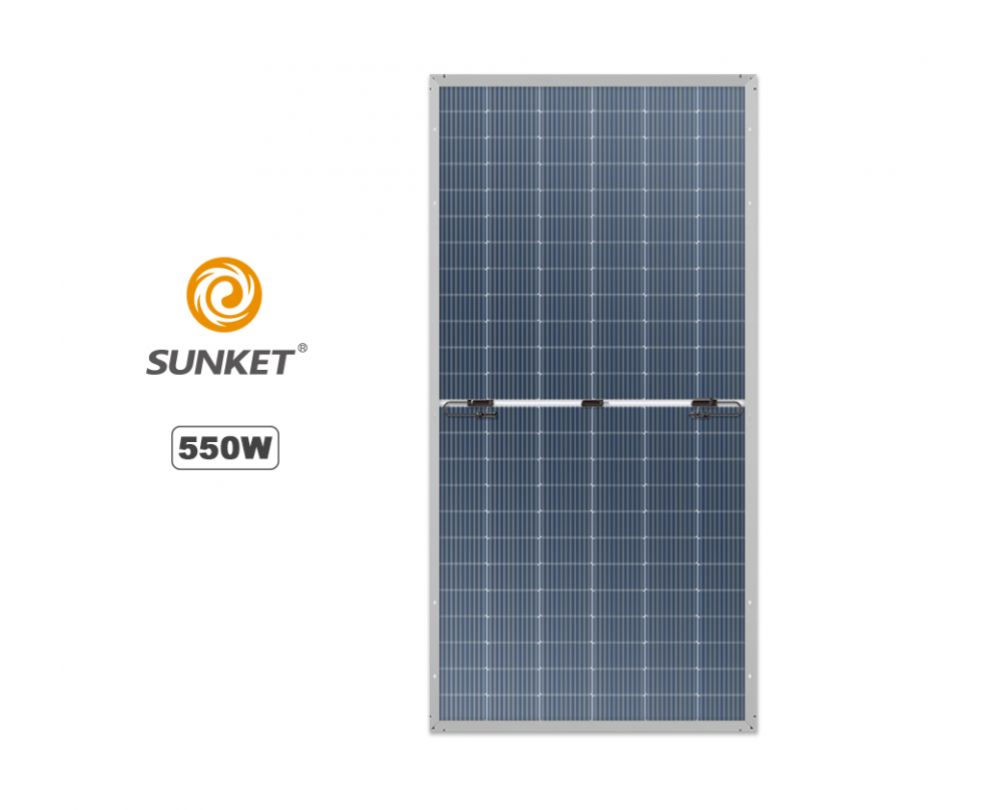 Bifacial 태양 전지 패널 모노 450W 500W 600W.