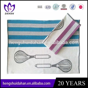 100% cotton woven jacquard kitchen towel