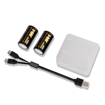 4 batteries au lithium rechargeables USB-C 1,5VC 5600mWh