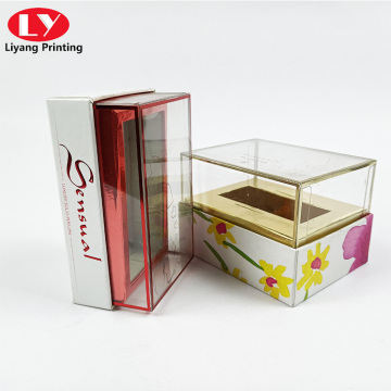 creat design lipstick with clear lid perfume box