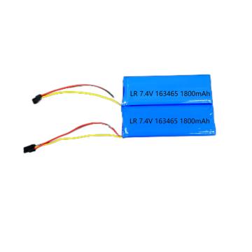 충전식 리튬 폴리머 배터리 163465 7.4V 1800mah Li- 이온 배터리 Lipo 배터리