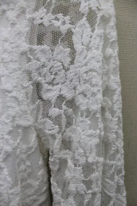 100%POLYESTER LACE GIRL`S JACKET