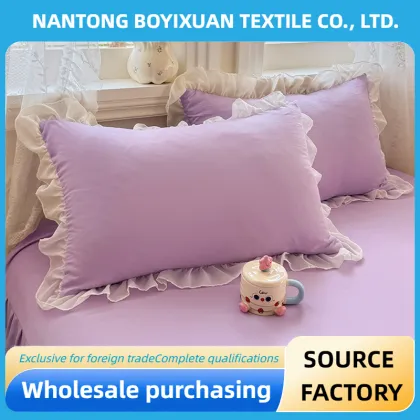 Purple Grape Lace Pure Color pillow