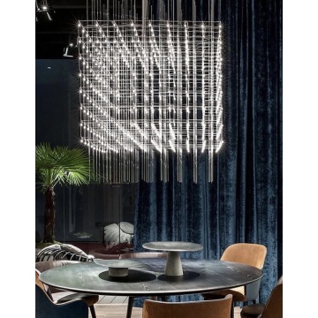 Décoration intérieure de luxe en cristal lustre suspendu