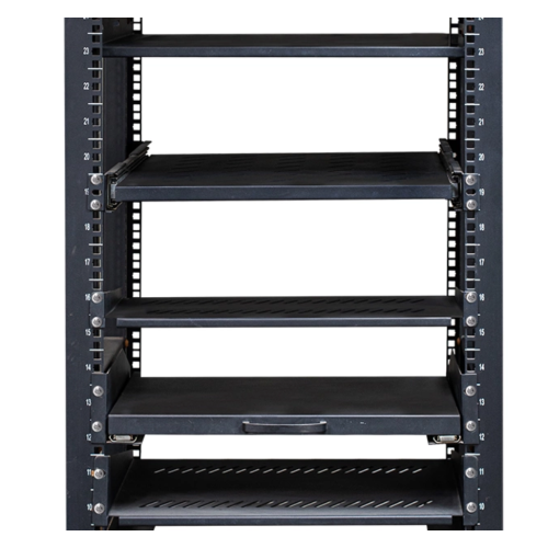 Gabinete de servidor aterrado com rodízios