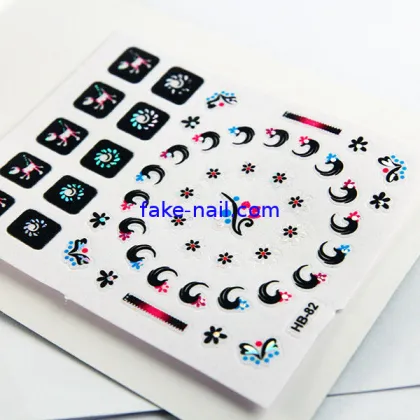 Animal Pattern Nail Art Decals Non Toxic Printing Nail Stickers