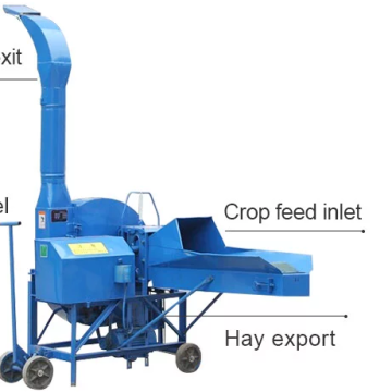 Mini Chaff Cutter for Grass, Corn Stalk, Rice Straw, and Branches