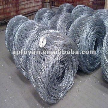 Galvanized decorative barbed wire fencing