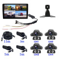 9 inch 4 channel vehicle monitor system with 2.5D touch/Starlight Night Vision/360°Video/Sound Record/Loop Record